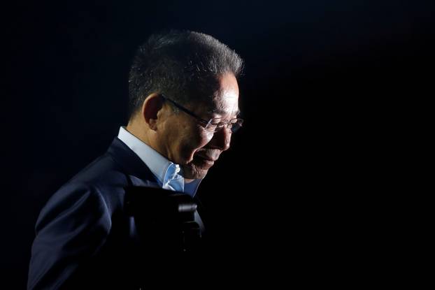 FILE PHOTO -  Vichai Srivaddhanaprabha, owner of football club Leicester City arrives at a meeting with the media in Bangkok