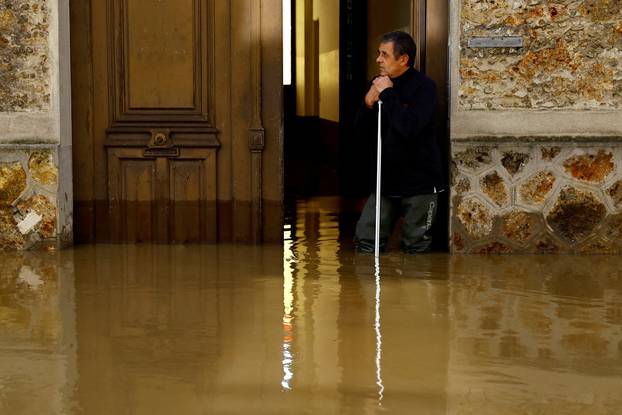 Floods due to heavy rain and storm Kirk in France