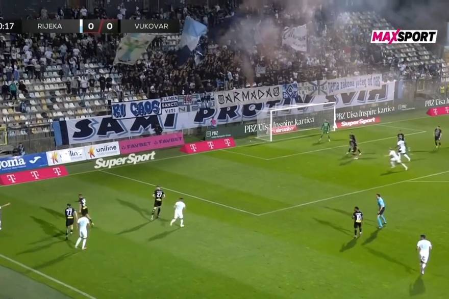 Golovi na utakmici Rijeka - Vukovar