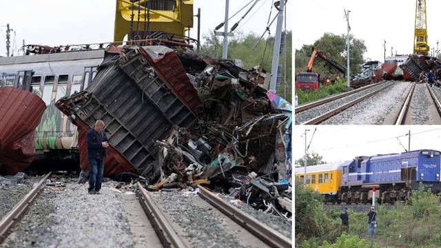 VIDEO Počeli uklanjati putnički vlak kod Novske, jedan radnik HŽ-a ozlijeđen tijekom radova