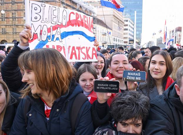 Zagreb: Svečani doček rukometaša nakon osvojenog srebra na Svjetskom prvenstvu