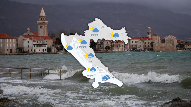 Olujno jugo stvara probleme na Jadranu, na snazi meteoalarm: Bit će obilne kiše uz grmljavinu