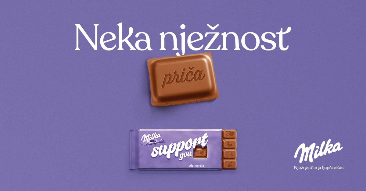 Neka nježnost priča uz slatke zalogaje Milka čokolade