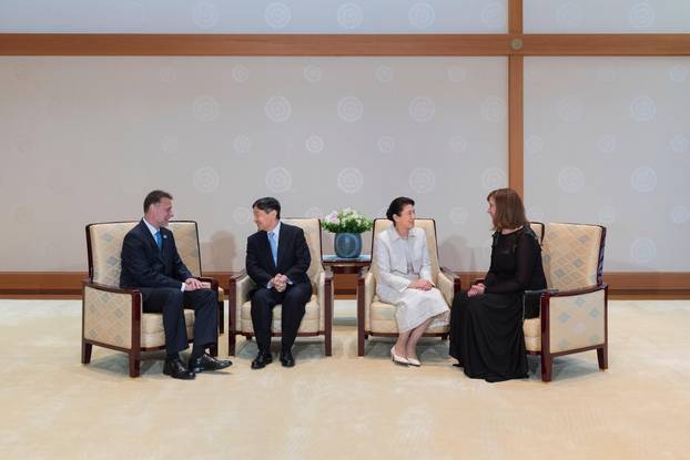 Mr. and Mrs. Jandrokovic´s Audience with His Majesty the Emperor