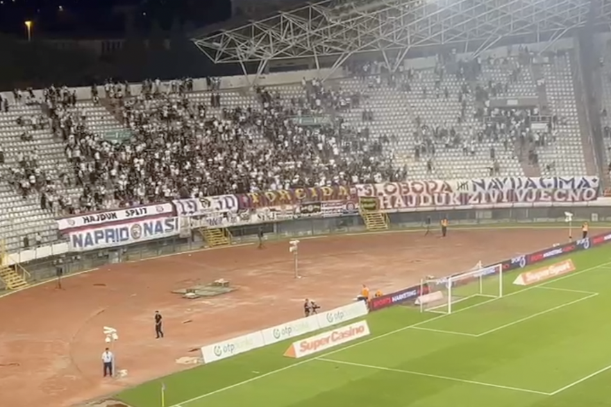 Igrači Hajduka s Torcidom
