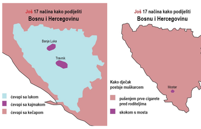 Sarajlija osmislio načine kako podijeliti BiH: Gdje su najljepše žene i što jedete uz ćevape?