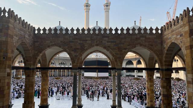 Annual haj pilgrimage in Mecca