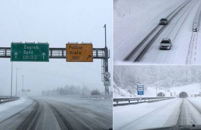 Zimski uvjeti i bura zatvaraju promet, HAK poziva vozače da ne putuju bez zimske opreme