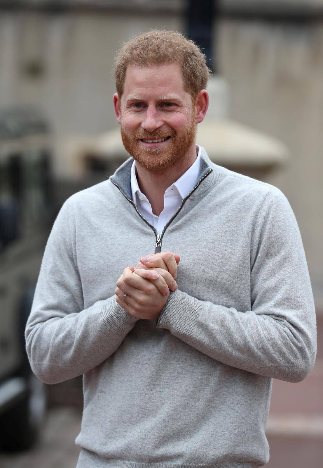 Britain's Prince Harry speaks after son's birth in Windsor