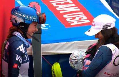 VIDEO 'Kraljica slaloma' divi se Zrinki! Pogledajte simpatičan trenutak Hrvatice i Shiffrin...