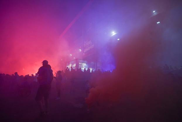 Slavlje u Zagrebu nakon Dinamova osvajanja dvostruke krune