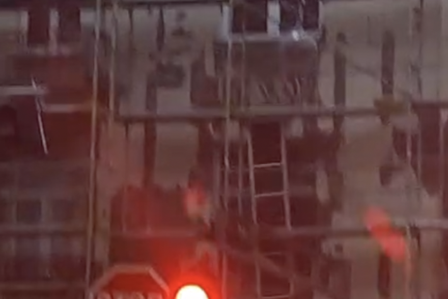 Pala skela u Zagrebu