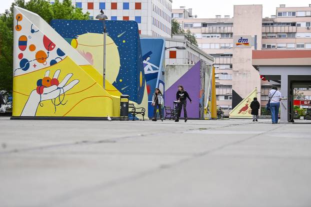 Zagreb: Novi šareni mural na platou Mamutice