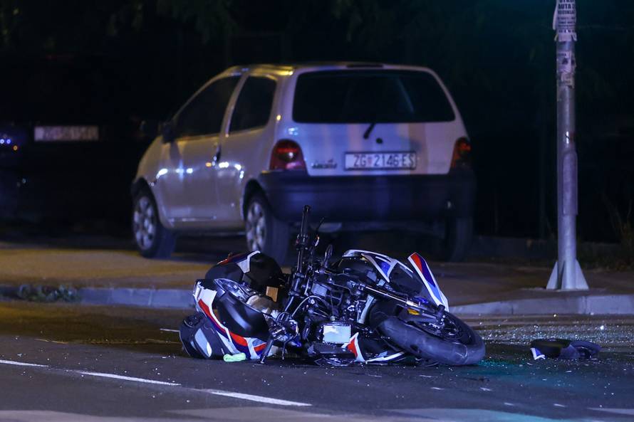 Teška prometna nesreća u centru Zagreba: Sudarili se kombi i motocikl
