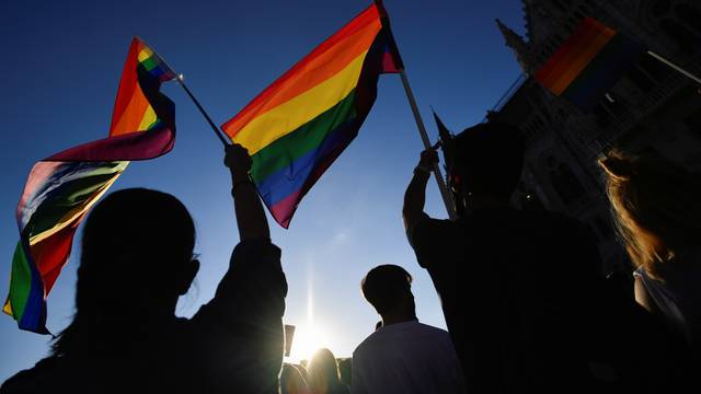 Protest against latest anti-LGBTQ law in Budapest