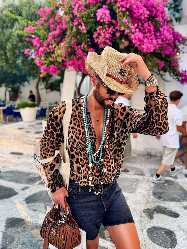 Odmor u stilu Marka Grubnića: Skupe torbice, leopard uzorci i vrela zabava na Mikonosu...