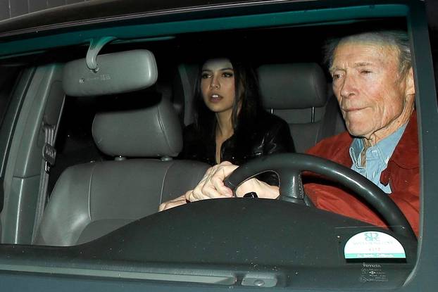 Clint Eastwood is spotted with Mick Jaggers ex girlfriend after a night out at Craig