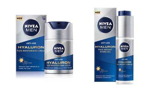 Trenutno razbudite umornu kožu uz NIVEA MEN Hyaluron Active age proizvode