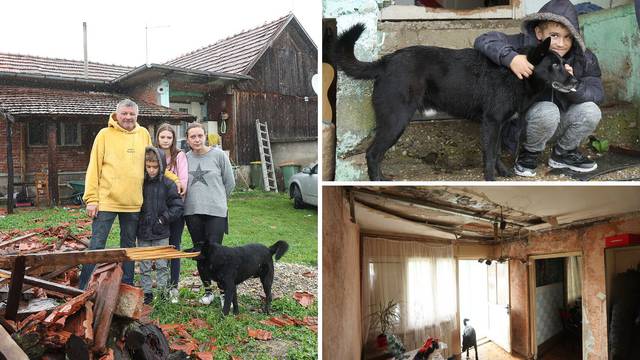 Josip (8) iz Čazme izgubio dom u oluji: 'Bili smo seka, ja i pas Ben sami kući, bojali smo se'