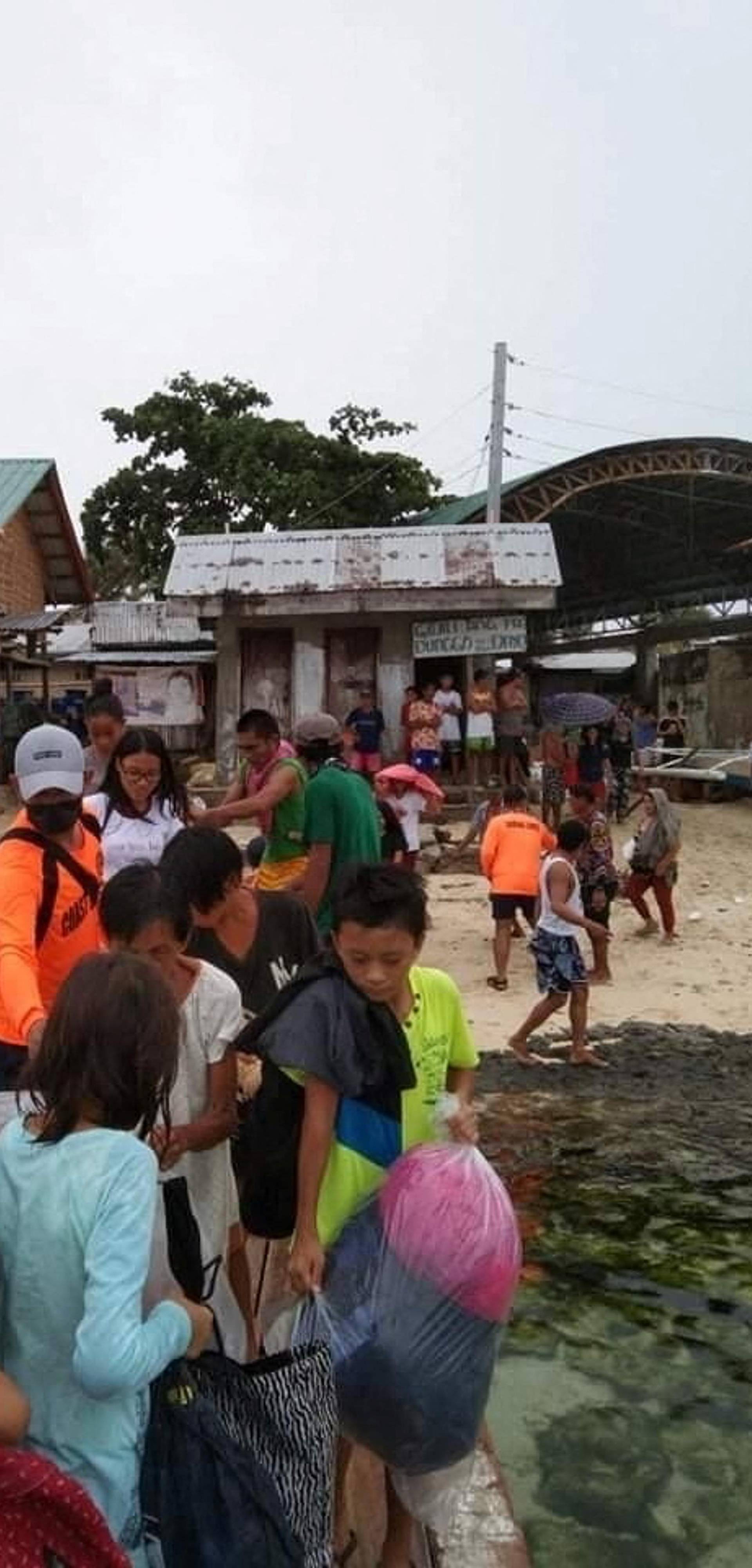 Aftermath of typhoon Rai in the Philippines