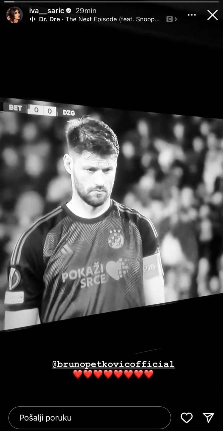 Ponosna Iva Šarić oglasila se nakon utakmice Dinamo-Hajduk