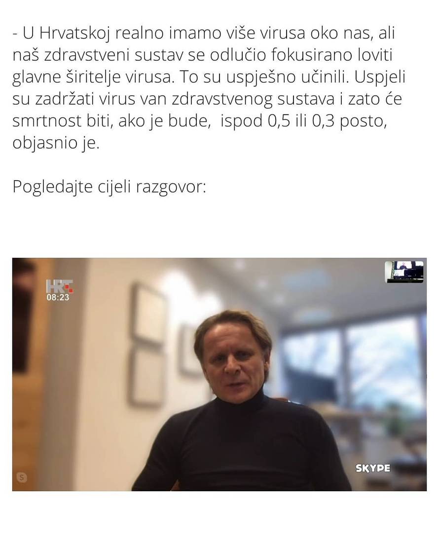 Doris se hvali: Mi na HRT-u se redovito dezinficiramo i pazimo