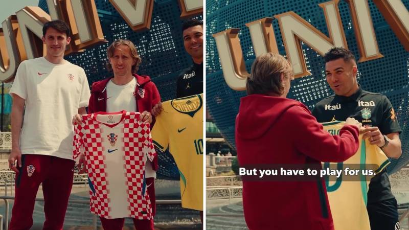 VIDEO Modrić se sreo sa starim prijateljem, dobio je i brazilski dres: 'Sad moraš igrati za nas!'