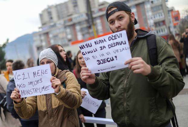 Sarajevo: Prosvjed ispred Federacije BiH zbog uvjeta u Zavodu Pazarić