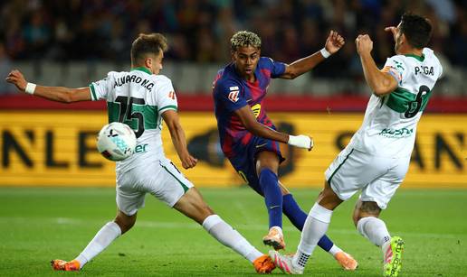 VIDEO Barcelona rutinski protiv Elchea, zabio i Yamal! Celta s pobjedom stiže na Maksimir