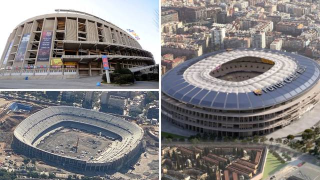 FOTO Camp Nou jučer, danas i sutra. Evo kako će stadion Barce izgledati poslije renovacije