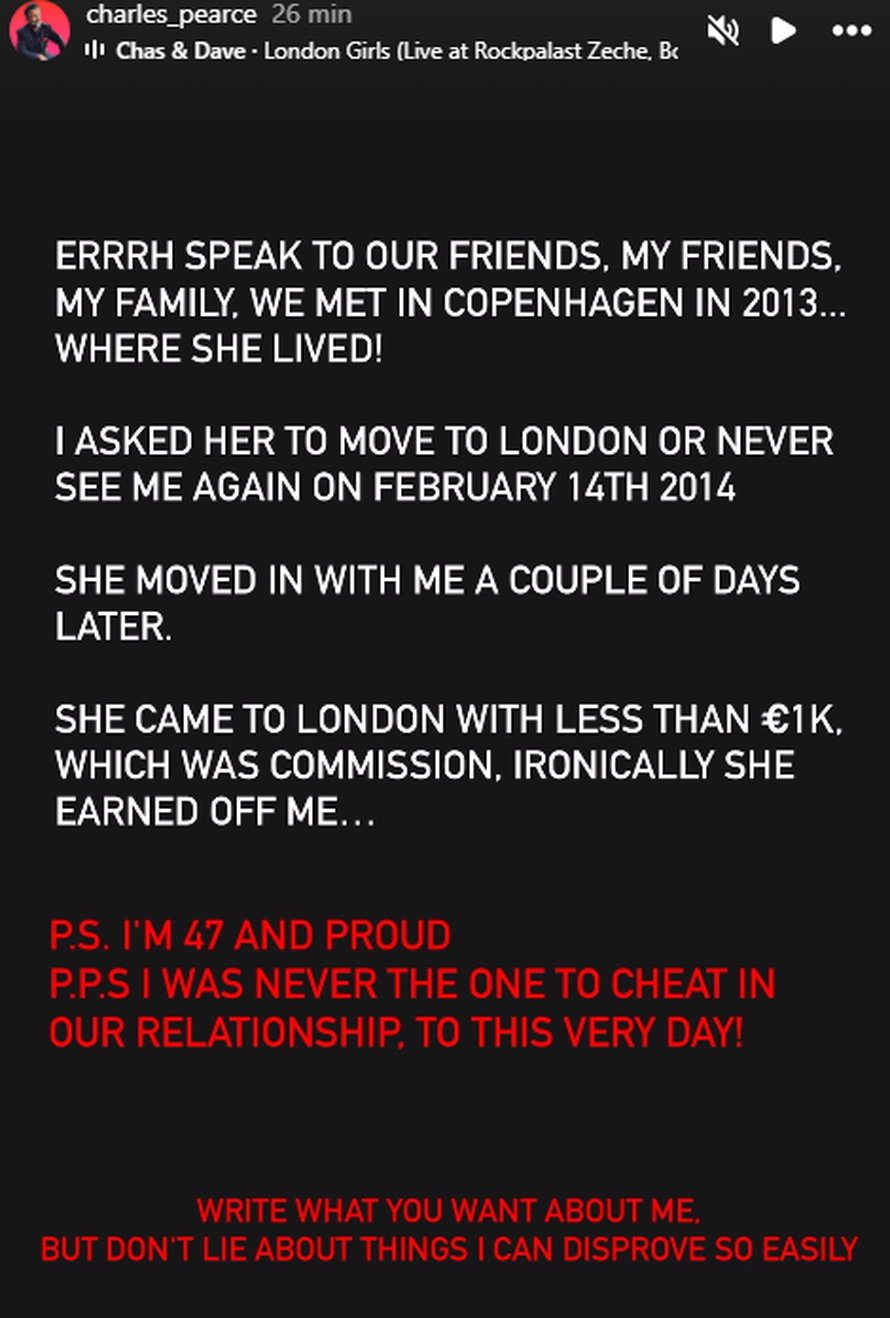 Charles Pearce o braku s Ellom Dvornik: 'Ja nikad nisam bio taj koji je varao u našoj vezi...'