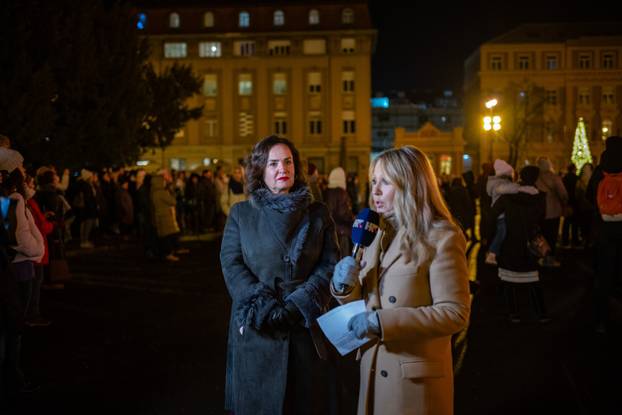 Zagreb: Prijenos baletne bajke Orašar ispred HNK