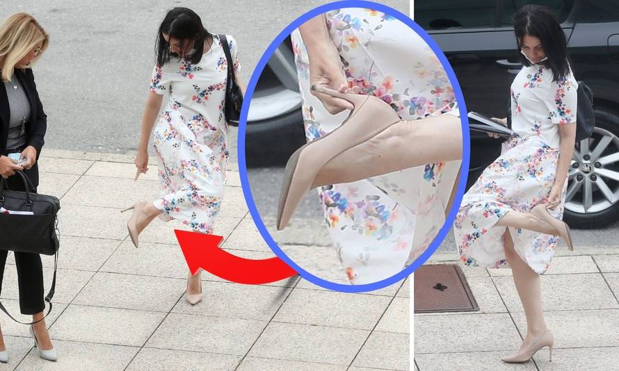 Ups! Njena štikla... Hrvatska ministrica oštetila je cipelicu