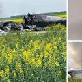 Srušio se ruski vojni avion! 'Taj zrakoplov se vraćao iz napada na Ukrajinu'. Stižu prve snimke