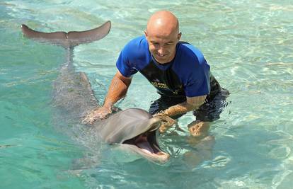 Miami: Ivan Ljubičić i kolege plivali su u bazenu s delfinima