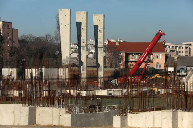 Zagreb: Napreduju radovi na izgradnji stadiona u Kranj&ccaron;evi&cacute;evoj