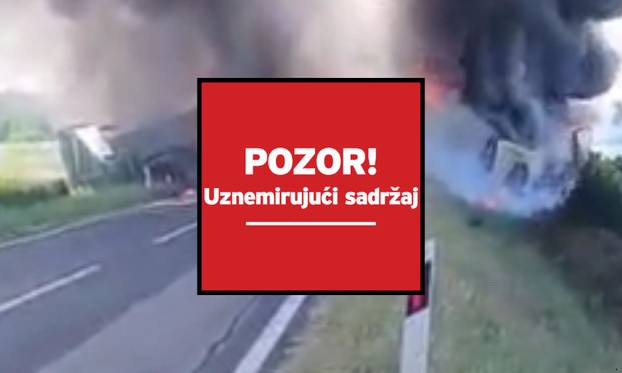 Strašne scene s mjesta sudara: Kamion u kanalu, jedan mrtav. Helikopter ide po ozlijeđenog...