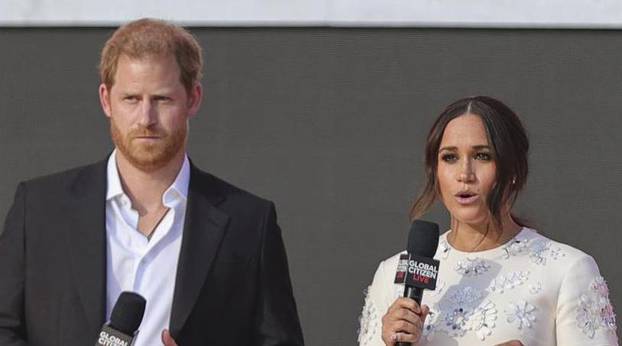 Prince Harry and Meghan Markle at the Global Citizen Concert