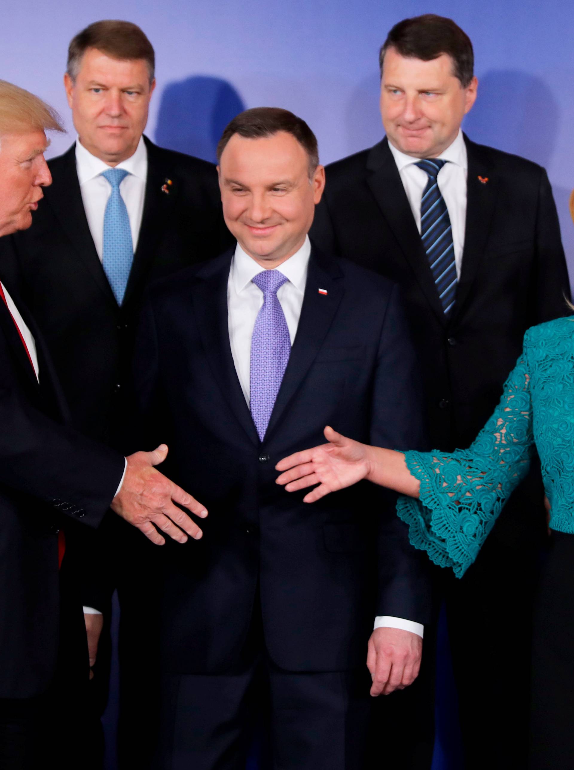 U.S. President Donald Trump attends the Three Seas Initiative Summit in Warsaw