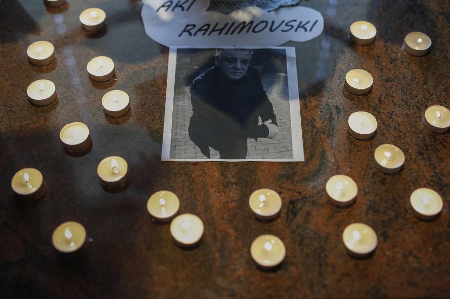 Oproštaj od Akija Rahimovskog u Novom Mestu