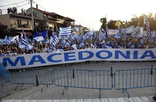 Protest in the town of Pella over Macedonia name dispute