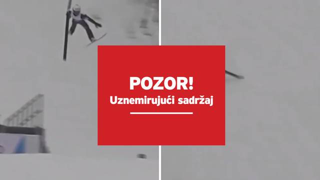 VIDEO Užasan pad slovenskog skijaša: Udario je glavom o tlo i 100 metara klizio po snijegu...