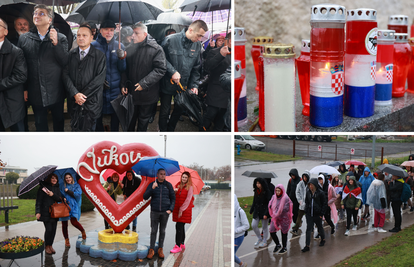 Svečani program u Vukovaru: Tisuće u Koloni sjećanja unatoč jakoj kiši. Milanović u Škabrnji
