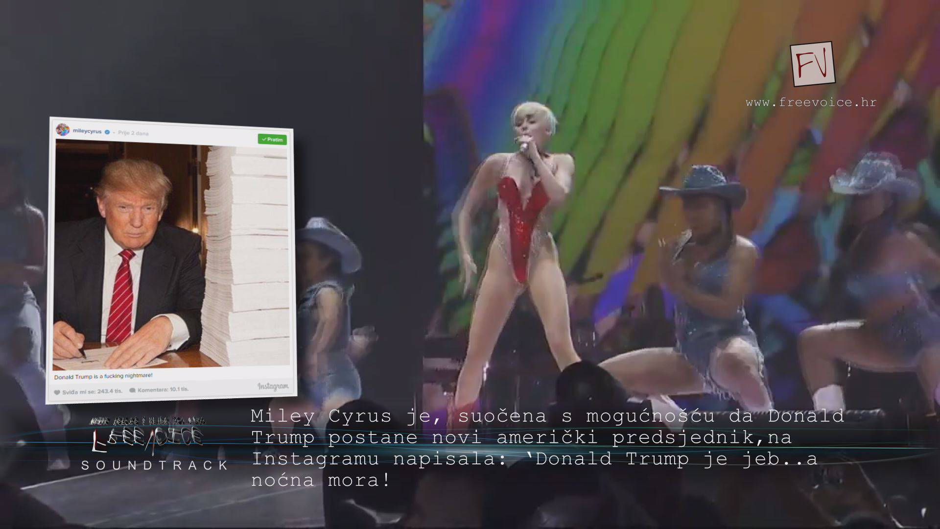 Miley Cyrus bježi od Trumpa, Silente tri dana sviraju  u Saxu