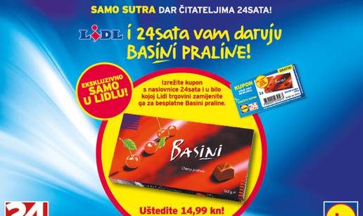 24sata i LIDL daju besplatne Basini praline za sve!