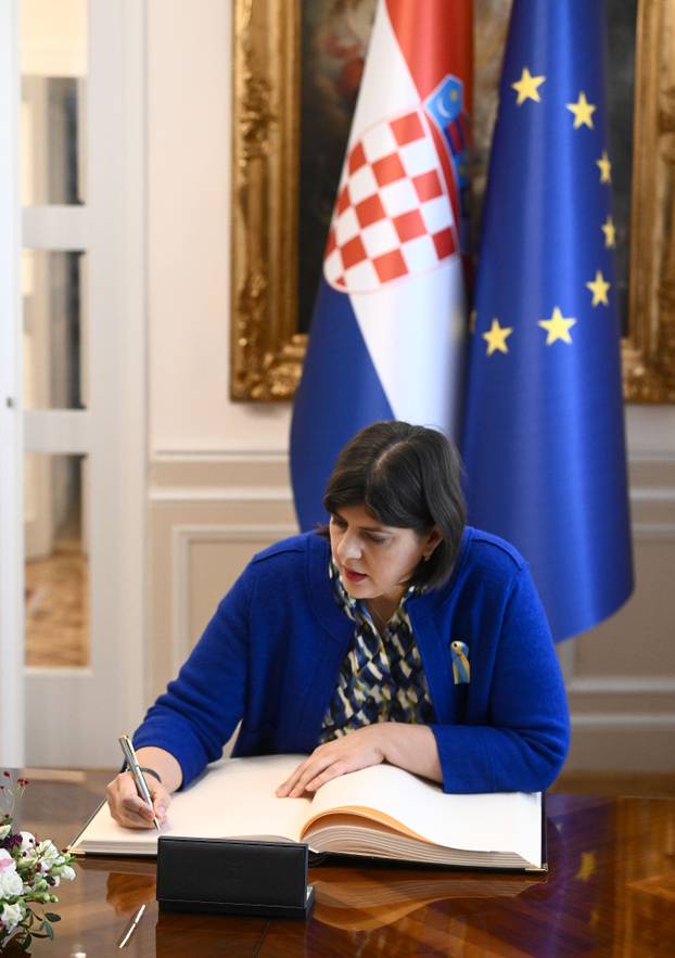 Zagreb: Andrej Plenković sastao se s glavnom europskom tužiteljicom Laurom Codrutom Kovesi