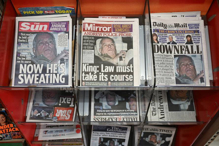 Andrew Mountbatten-Windsor released after arrest over misconduct relating to Epstein