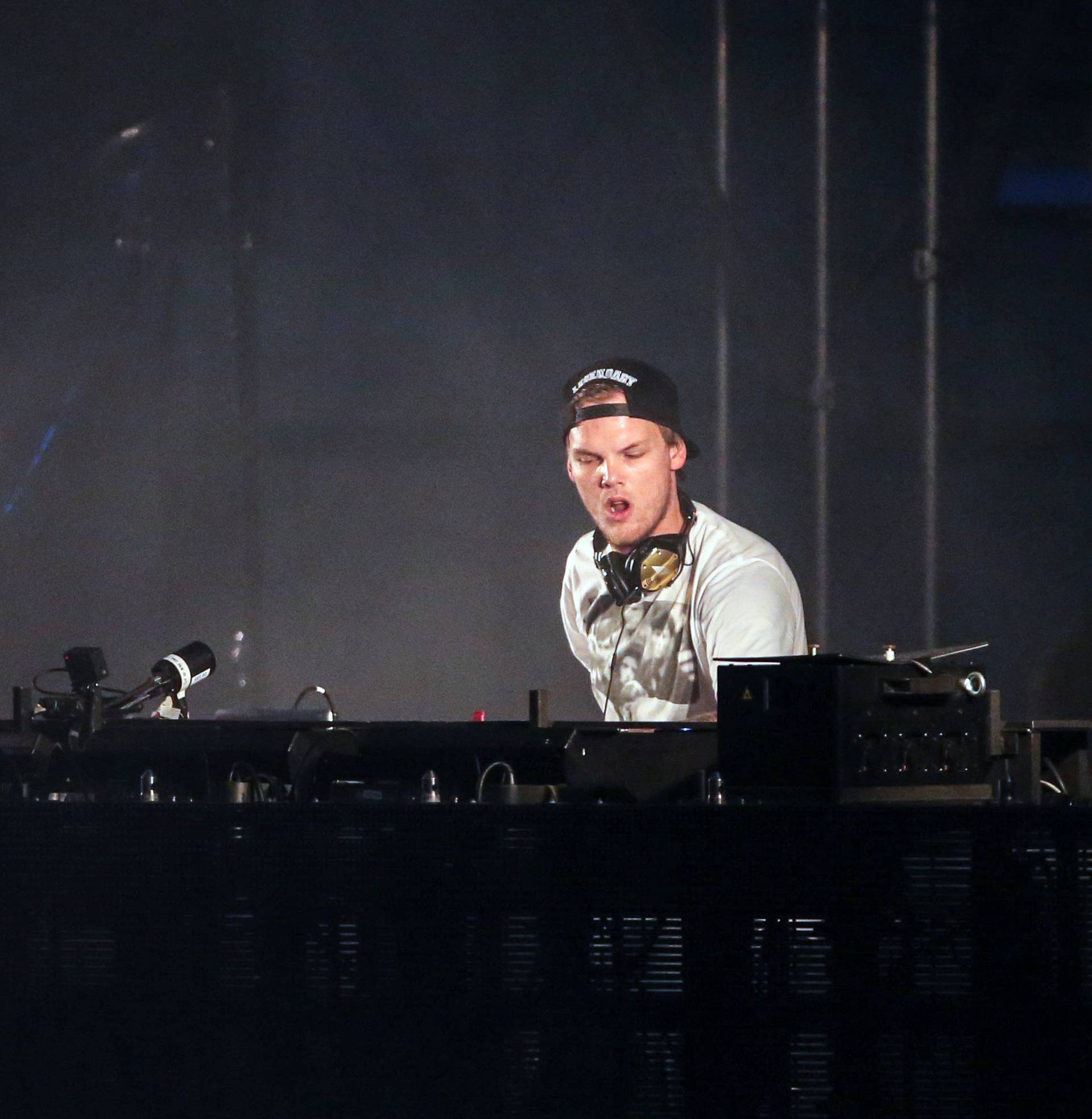 Avicii (Tim Berglin) performs at the Summerburst music festival at Ullevi stadium in Gothenburg