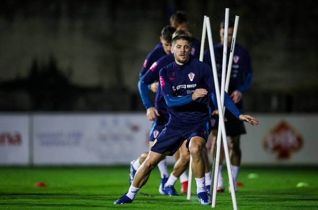 Zagreb: Trening nogometne reprezentacije na terenu Hitrec Kacijan