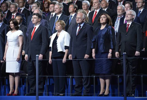 ARHIVA - Zagreb, 2013: Središnja proslava ulaska Republike Hrvatske u Europsku uniju na Trgu bana Jela?i?a